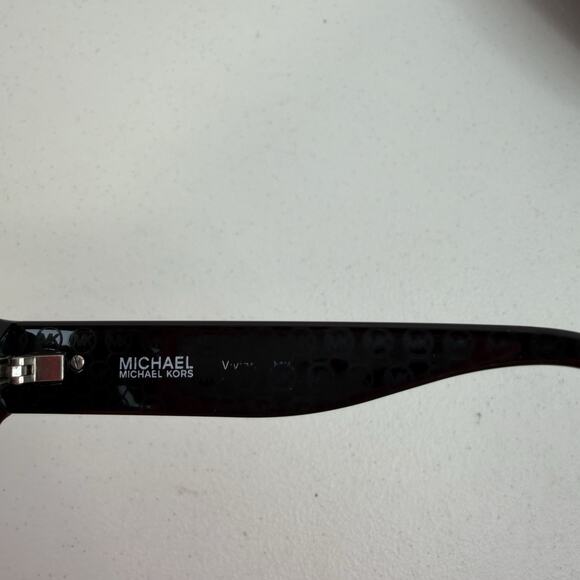 Michael Kors Women’s Sunglasses FRAMES ONLY Brown Gold Logo Cateye Shape - Picture 11 of 13